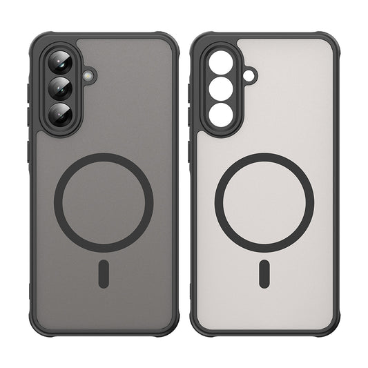 MagSafe-Hülle für Samsung Galaxy A56 A566, Techsuit, HaloFrost II, Schwarz