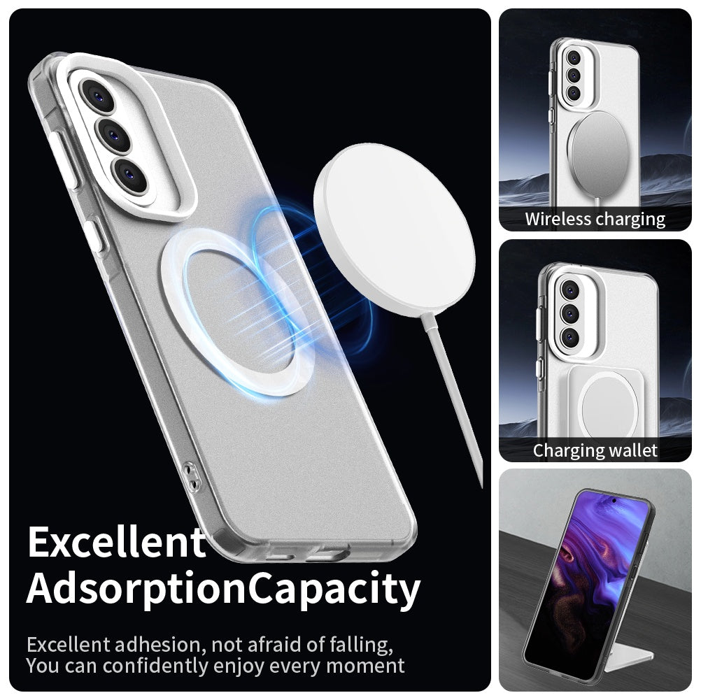 MagSafe Case for Samsung Galaxy A57 5G, Techsuit, CandyCase, White