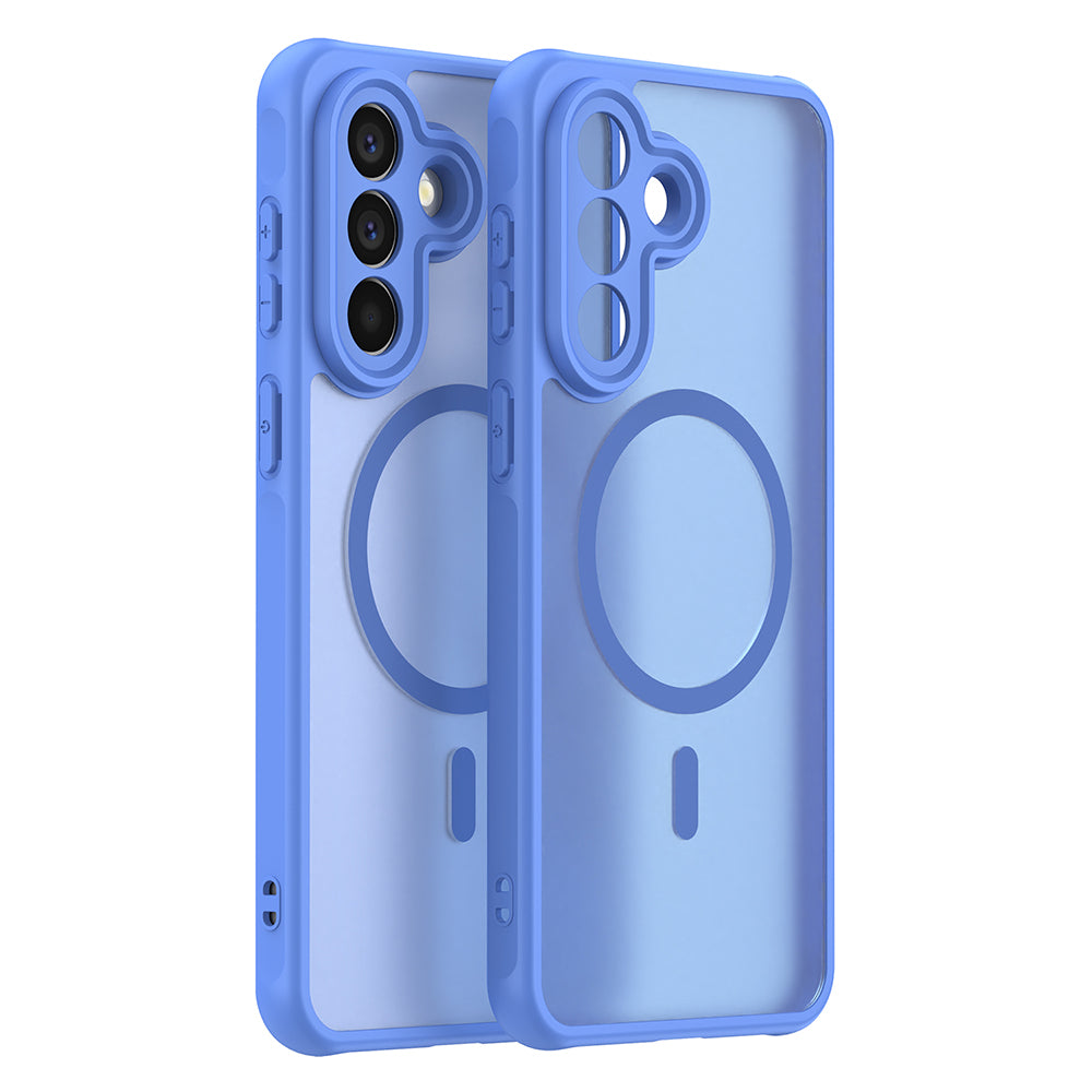 MagSafe Hülle für Samsung Galaxy A57 5G, Techsuit, HaloFrost II, Blau