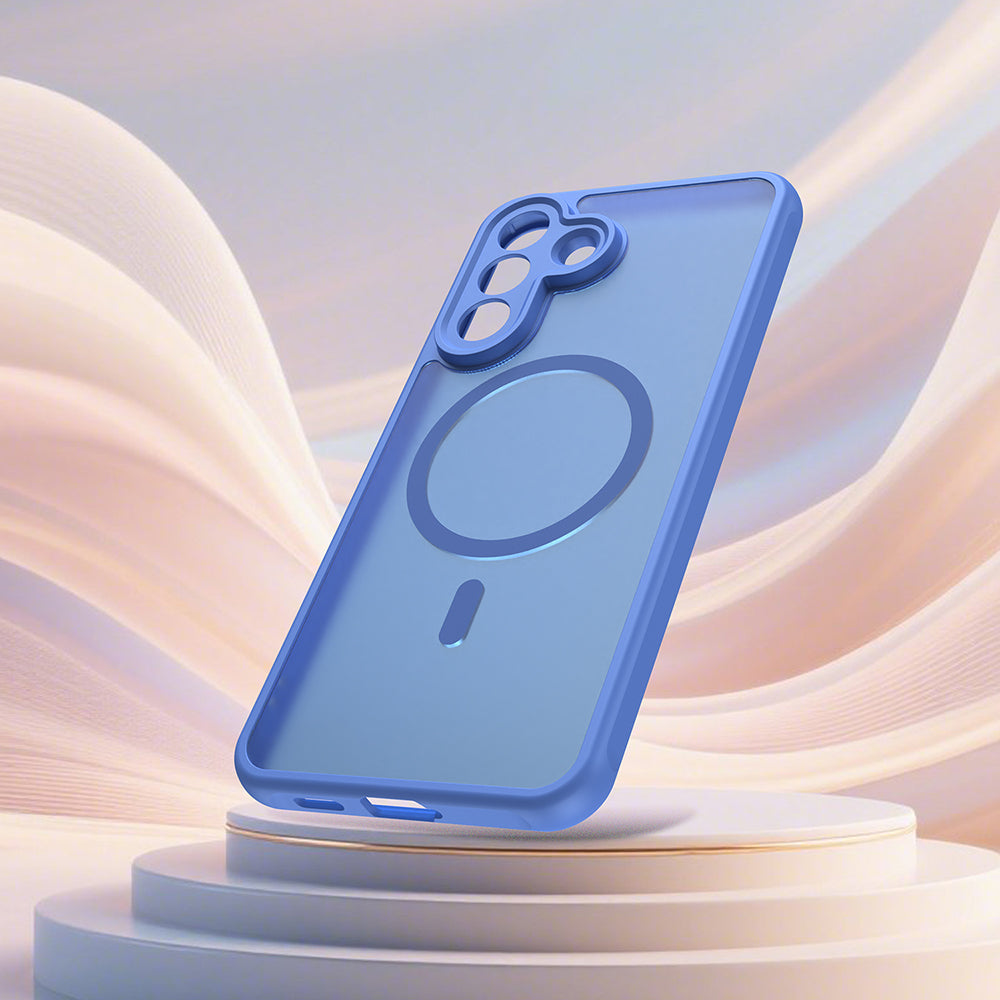MagSafe Hülle für Samsung Galaxy A57 5G, Techsuit, HaloFrost II, Blau