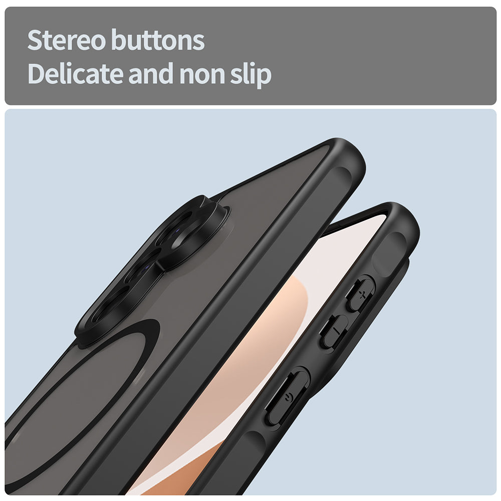 MagSafe Hülle für Samsung Galaxy A57 5G, Techsuit, HaloFrost II, Schwarz