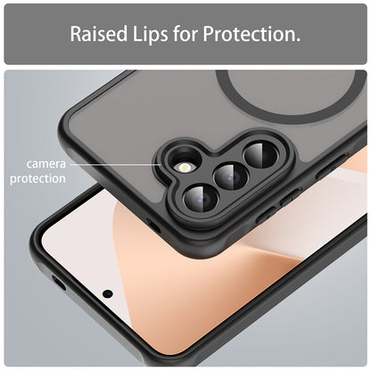 MagSafe Hülle für Samsung Galaxy A57 5G, Techsuit, HaloFrost II, Schwarz