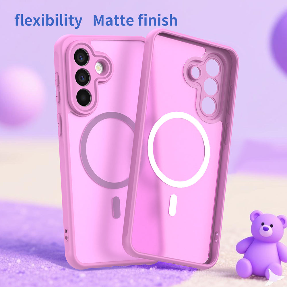 Coque MagSafe pour Samsung Galaxy A57 5G, Techsuit, HaloFrost II, Rose