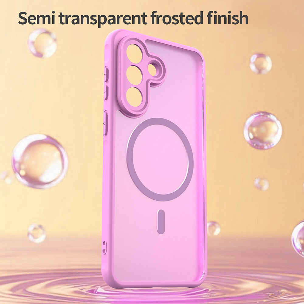 Coque MagSafe pour Samsung Galaxy A57 5G, Techsuit, HaloFrost II, Rose