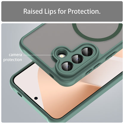 MagSafe Hülle für Samsung Galaxy A57 5G, Techsuit, HaloFrost II, Grün