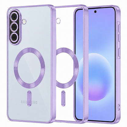 Coque MagSafe pour Samsung Galaxy A57 5G, Techsuit, Luxury Crystal, Violet Clair