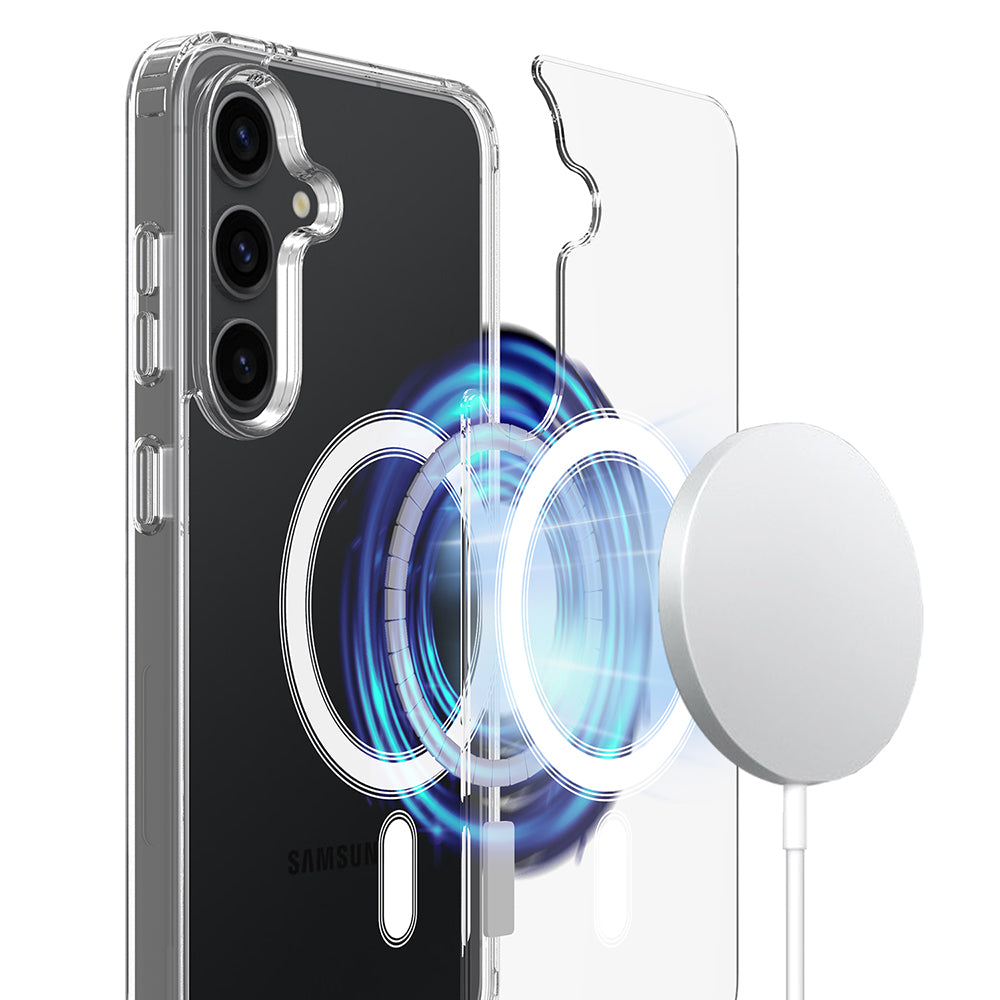 Étui MagSafe pour Samsung Galaxy A57 5G, Techsuit, Pro, Transparent