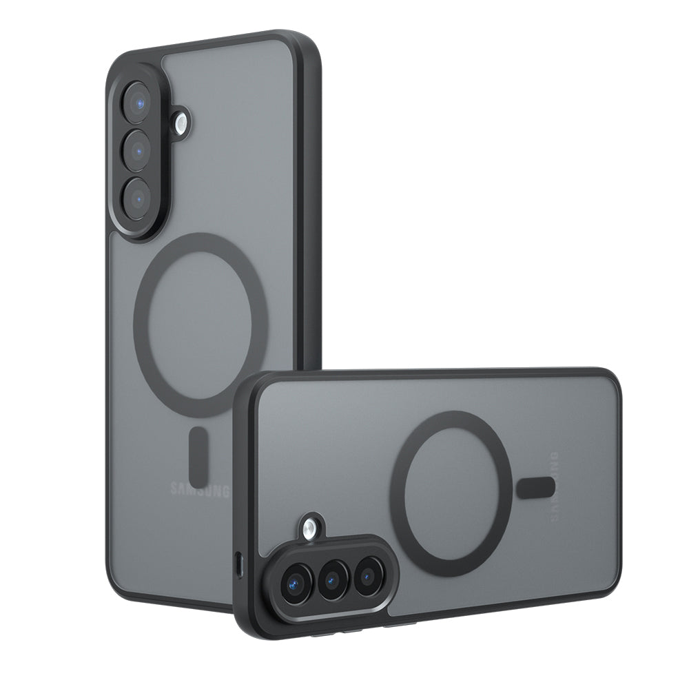 MagSafe Hülle für Samsung Galaxy A57 5G, Techsuit, PureFrost, Satinschwarz