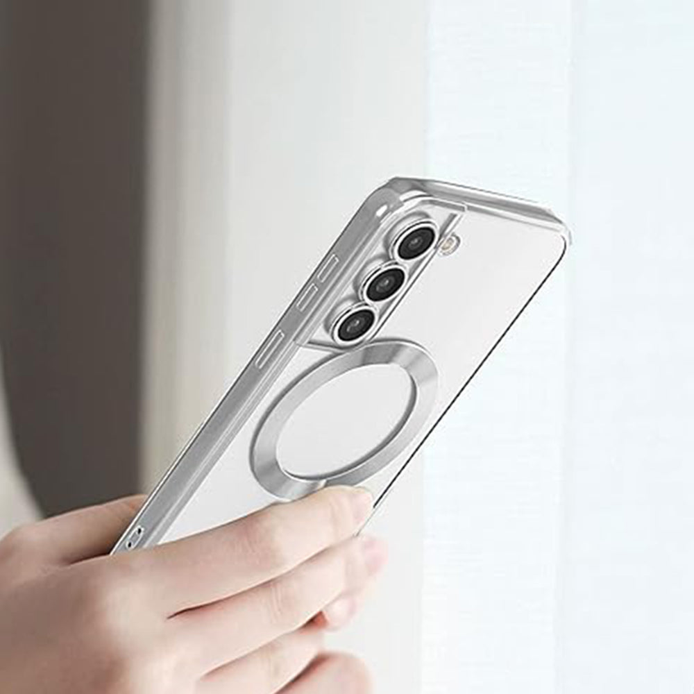 MagSafe-Hülle für Samsung Galaxy S22 5G S901, Techsuit, Luxury Crystal, Dunkelgrün
