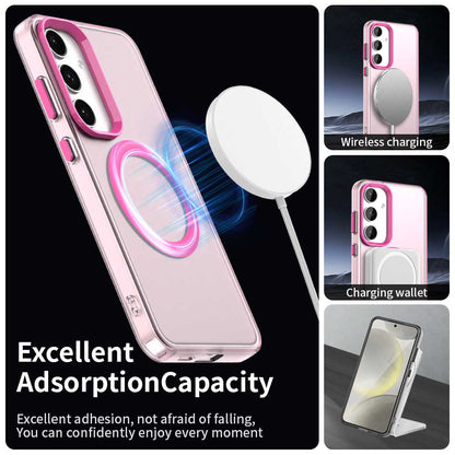 Coque MagSafe pour Samsung Galaxy S23 FE S711, Techsuit, CandyCase, Rose