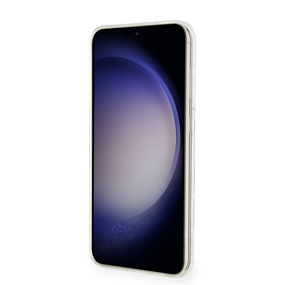 Coque MagSafe pour Samsung Galaxy S23+ S916, Karl Lagerfeld, IML Ikonik Karl, Transparente