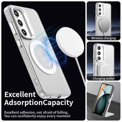 Coque MagSafe pour Samsung Galaxy S23+ S916, Techsuit, CandyCase, Blanche