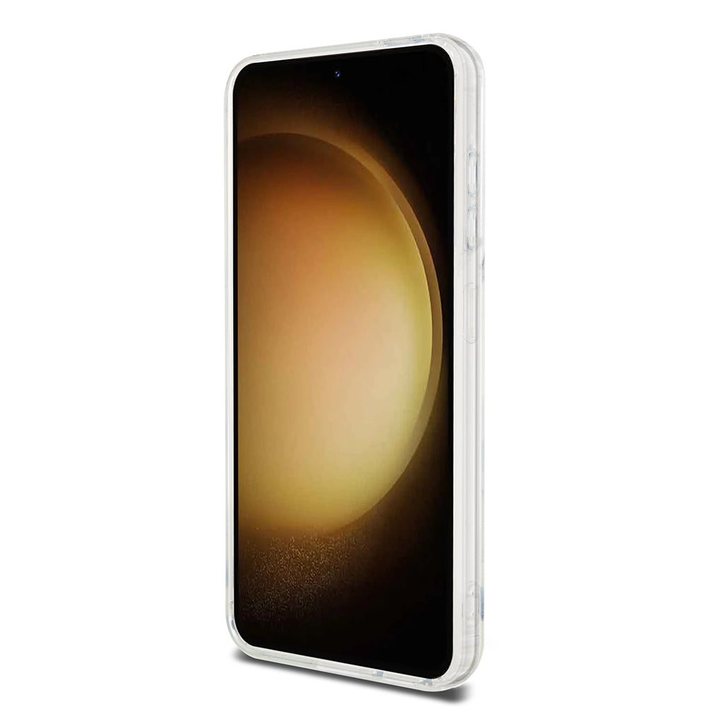 Étui MagSafe pour Samsung Galaxy S23 S911, Karl Lagerfeld, IML Ikonik Karl, Transparent