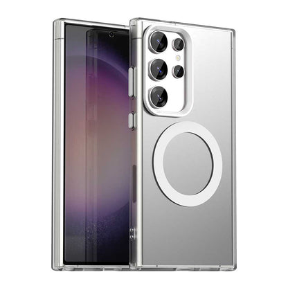 Coque MagSafe pour Samsung Galaxy S23 Ultra S918, Techsuit, CandyCase, Blanche