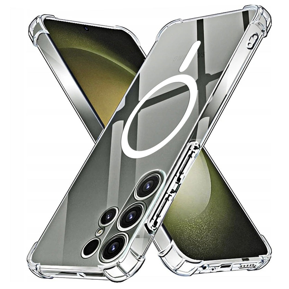 Coque MagSafe pour Samsung Galaxy S23 Ultra S918, Techsuit, Antichoc, Transparente