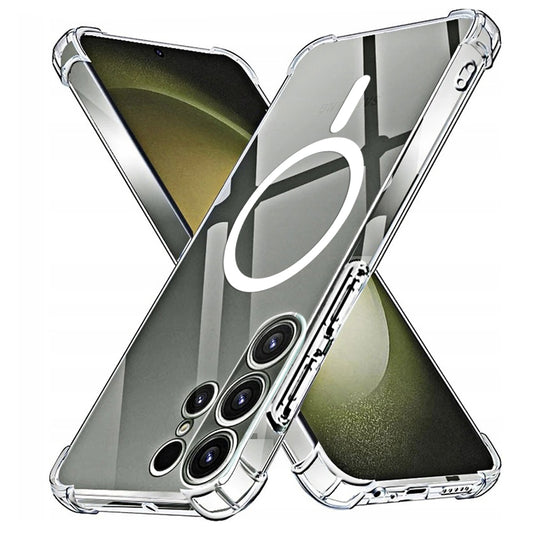 Coque MagSafe pour Samsung Galaxy S23 Ultra S918, Techsuit, Antichoc, Transparente