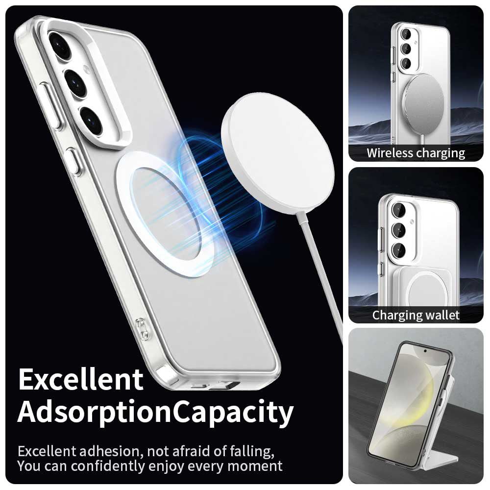 MagSafe Case for Samsung Galaxy S24 FE S721, Techsuit, CandyCase, White