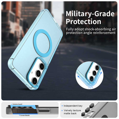 MagSafe Case for Samsung Galaxy S24 FE S721, Techsuit, CandyCase, Blue
