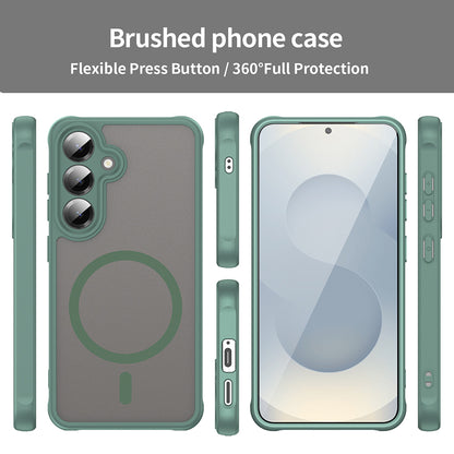 Coque MagSafe pour Samsung Galaxy S24+ S926, Techsuit, HaloFrost II, Vert