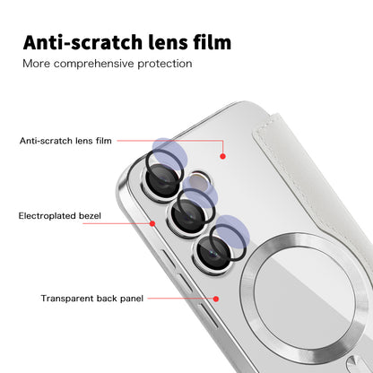 MagSafe Case for Samsung Galaxy S24+ S926, Techsuit, SmartMag Book, Gray