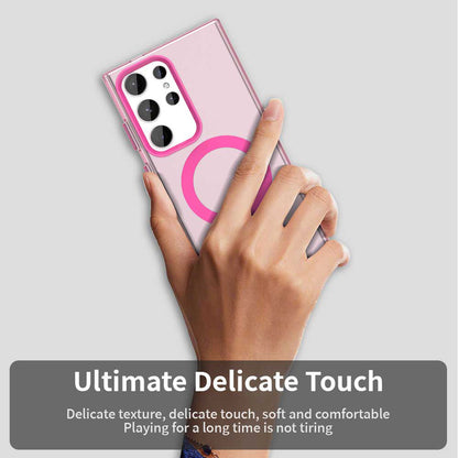 MagSafe-Hülle für Samsung Galaxy S24 Ultra S928, Techsuit, CandyCase, Rosa
