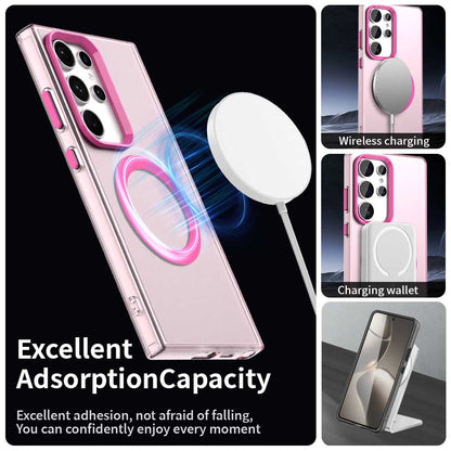 MagSafe-Hülle für Samsung Galaxy S24 Ultra S928, Techsuit, CandyCase, Rosa