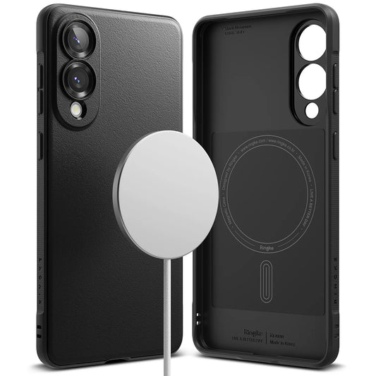 MagSafe-Hülle für Samsung Galaxy S25 Edge S937, Ringke, Onyx, Schwarz