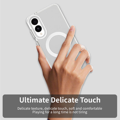 MagSafe Case for Samsung Galaxy S25 Edge S937, Techsuit, CandyCase, White