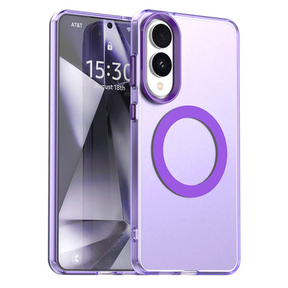 Coque MagSafe pour Samsung Galaxy S25 Edge S937, Techsuit, CandyCase, Violet