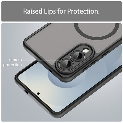 MagSafe Case for Samsung Galaxy S25 Edge S937, Techsuit, HaloFrost II, Black
