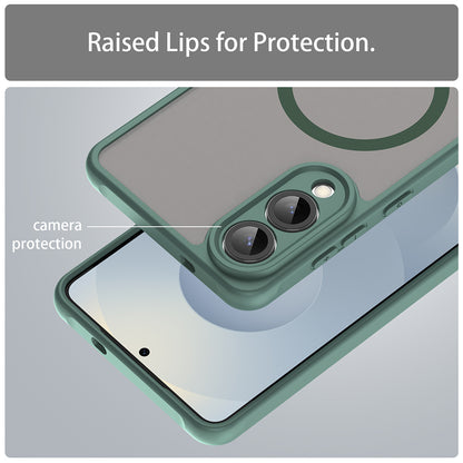 Coque MagSafe pour Samsung Galaxy S25 Edge S937, Techsuit, HaloFrost II, Vert