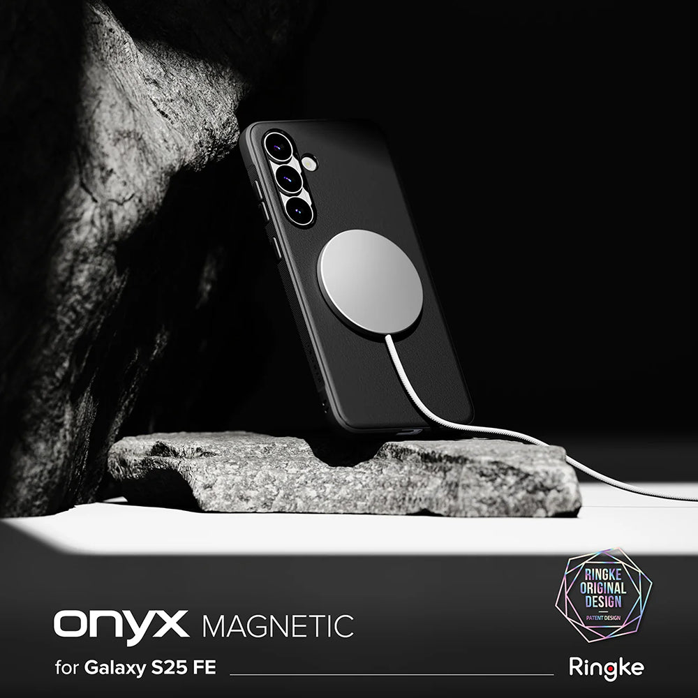 MagSafe Case for Samsung Galaxy S25 FE, Ringke, Onyx, Black