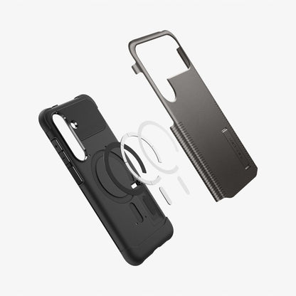 MagSafe Hülle für Samsung Galaxy S25 FE, Spigen, Slim Armor, Grau ACS10230