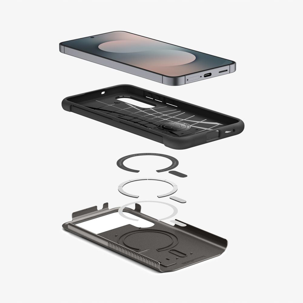 MagSafe Hülle für Samsung Galaxy S25 FE, Spigen, Slim Armor, Grau ACS10230