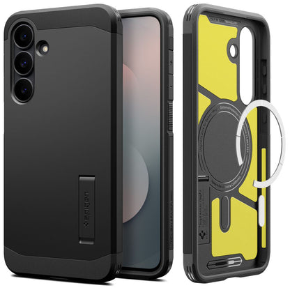 Coque MagSafe pour Samsung Galaxy S25 FE, Spigen, Tough Armor, Noire