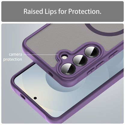 Coque MagSafe pour Samsung Galaxy S25 FE, Techsuit, HaloFrost II, Violet