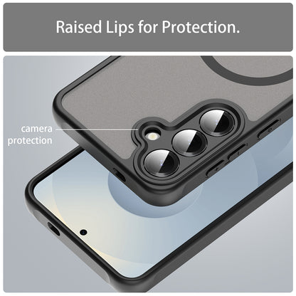 Coque MagSafe pour Samsung Galaxy S25 FE, Techsuit, HaloFrost II, Noire