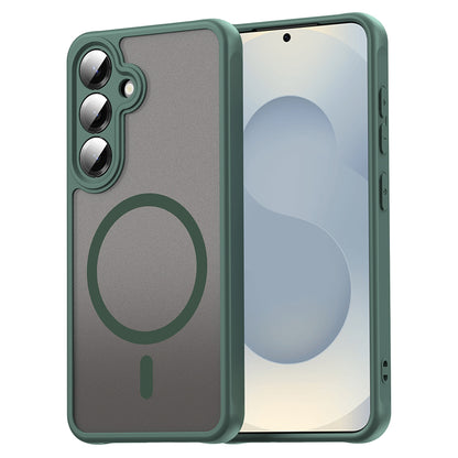 MagSafe Case for Samsung Galaxy S25 FE, Techsuit, HaloFrost II, Green