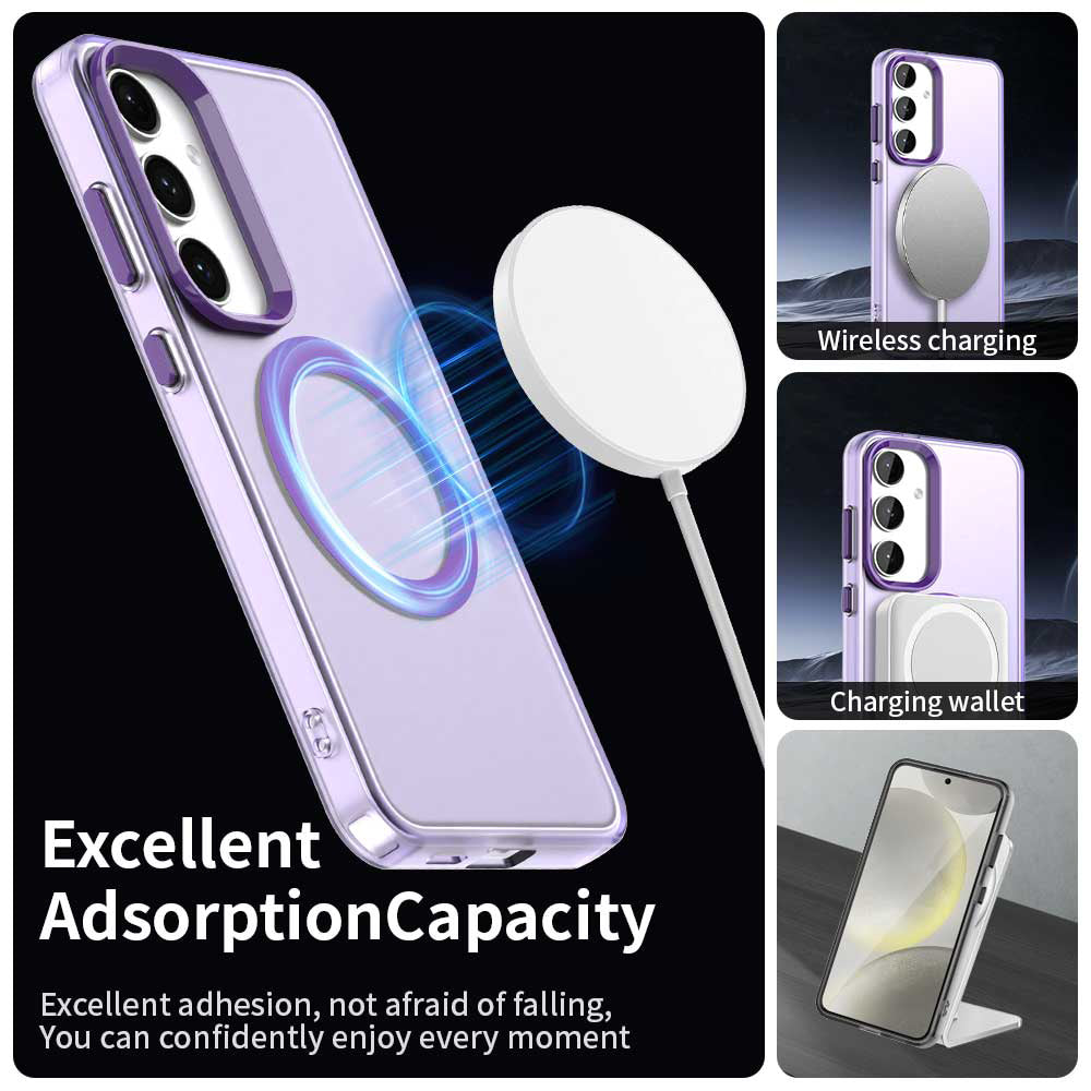 MagSafe-Hülle für Samsung Galaxy S25+ S936 / S24+ S926, Techsuit, CandyCase, Lila