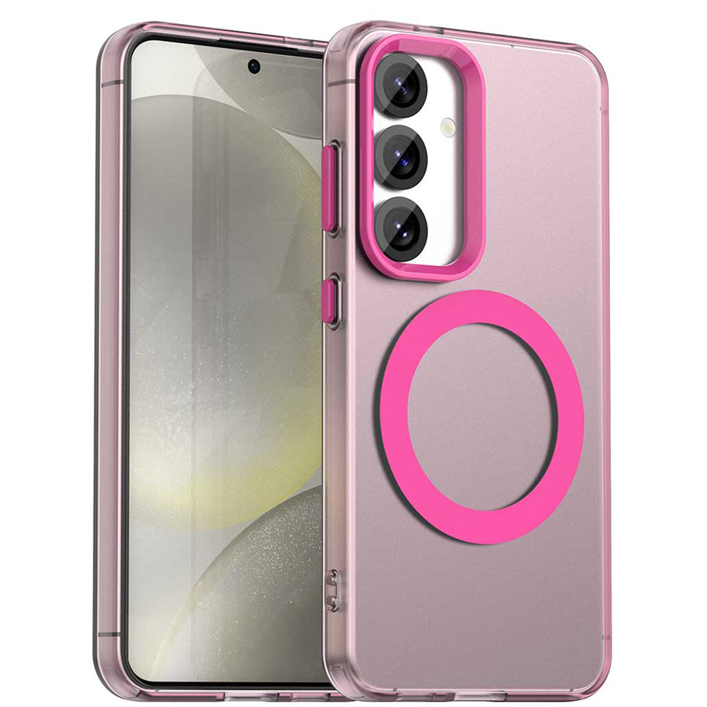 MagSafe-Hülle für Samsung Galaxy S25+ S936 / S24+ S926, Techsuit, CandyCase, Rosa