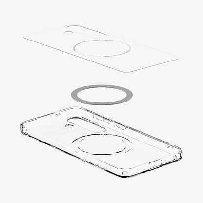 MagSafe Hülle für Samsung Galaxy S25+ S936, Spigen, Ultra Hybrid, Weiß ACS08981