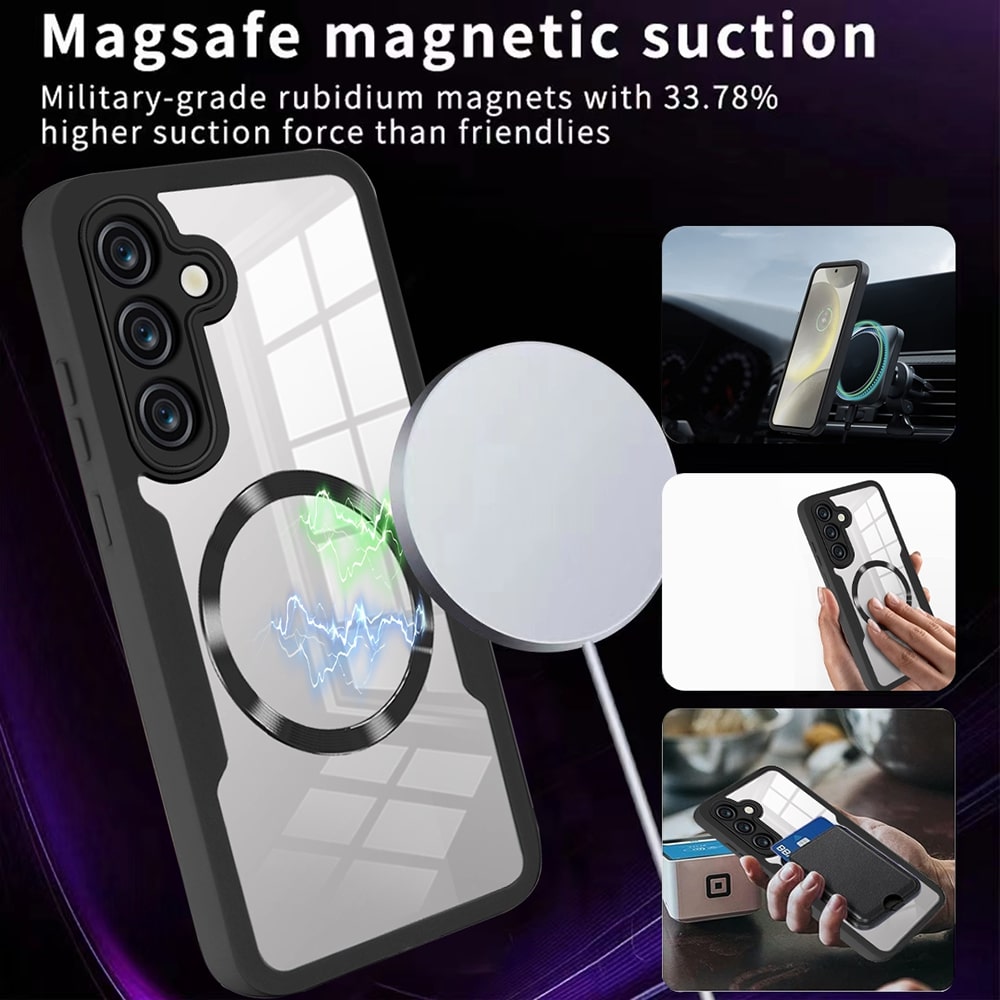 MagSafe-Hülle für Samsung Galaxy S25+ S936, Techsuit, ColorVerse 360, Lila