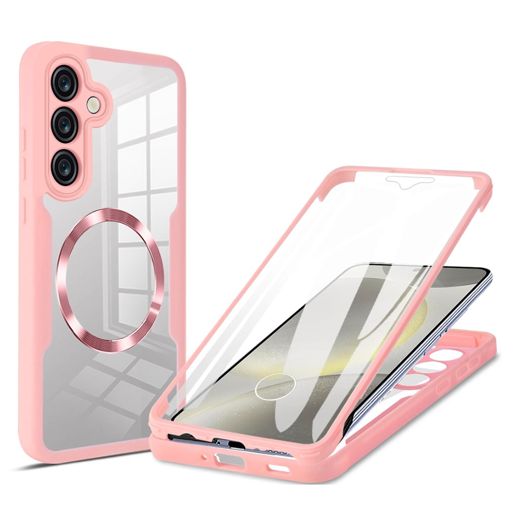 MagSafe-Hülle für Samsung Galaxy S25+ S936, Techsuit, ColorVerse 360, Rosa