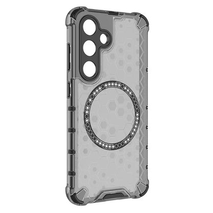 MagSafe-Hülle für Samsung Galaxy S25+ S936, Techsuit, HoneyComb Shield, Schwarz