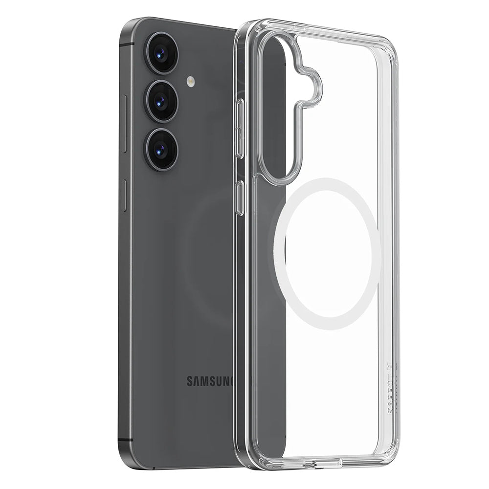 Coque MagSafe pour Samsung Galaxy S25+ S936, Torras, Guardian, Transparente