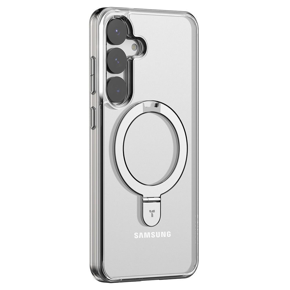 Coque MagSafe pour Samsung Galaxy S25+ S936, Torras, Ostand, Transparente