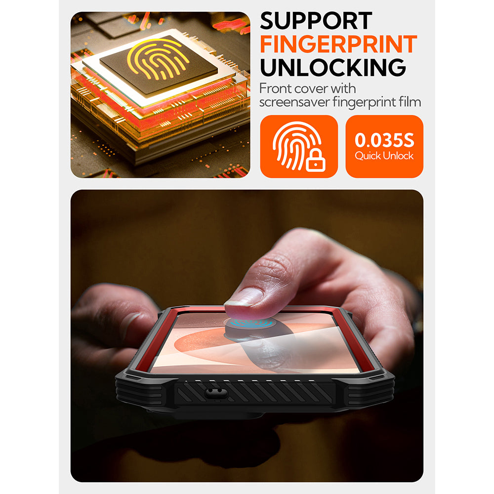 MagSafe Hülle für Samsung Galaxy S25 S931, i-Blason, ArmorBox, Rot