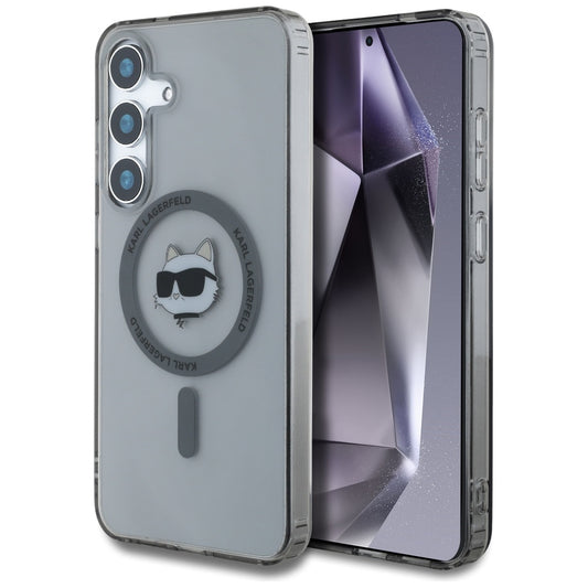 Coque MagSafe pour Samsung Galaxy S25 S931, Karl Lagerfeld, IML Choupette's Head, Noire