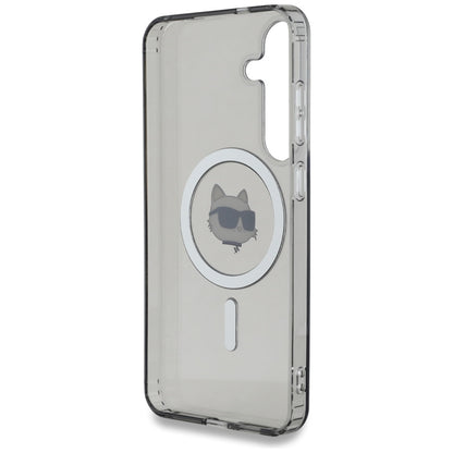 Coque MagSafe pour Samsung Galaxy S25 S931, Karl Lagerfeld, IML Choupette's Head, Noire
