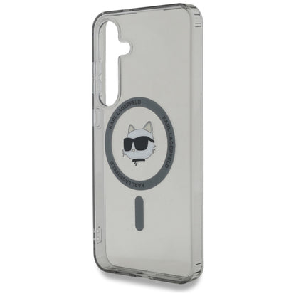 Coque MagSafe pour Samsung Galaxy S25 S931, Karl Lagerfeld, IML Choupette's Head, Noire